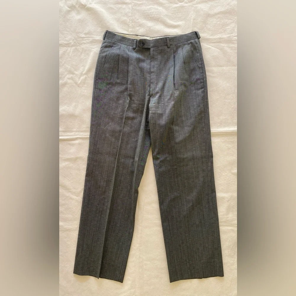 Vintage Yves Saint Laurent Gray Double-Breasted Men's Blazer w Matching Pants